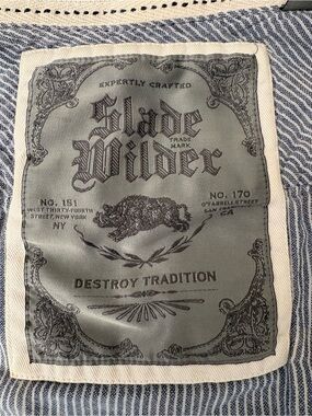 Slade Wilder “Destroy Tradition” Button‑Up Shirt – Medium